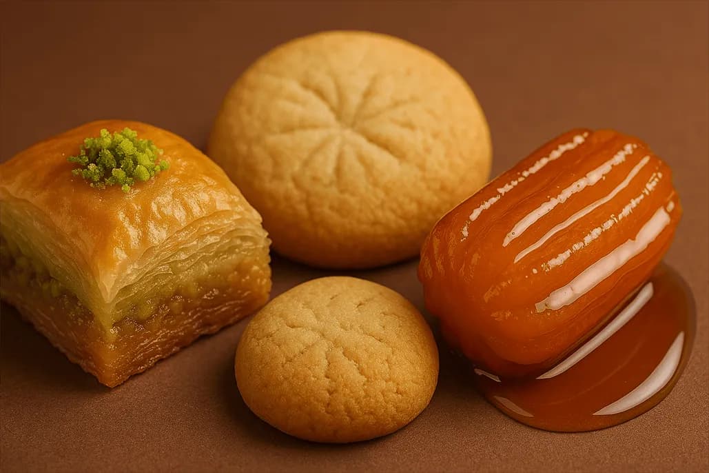 Cookies, Baklava and Sherbet Desserts